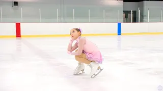 6 Year Old Romy Therrien skates to 'Once Upon a December'