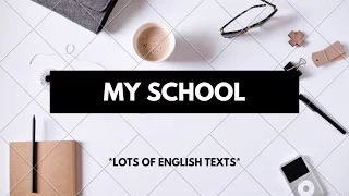 My school | Easy Easy English text