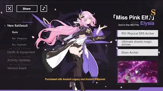 Honkai impact 3 elysia theme