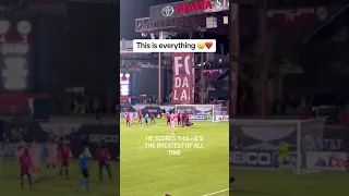 This young fan watching Messi's free kick is so wholesome 🥲❤️ (via chosenwilliams13/IG) #shorts