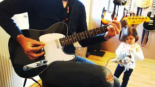 Johnny Hallyday Quelque chose de Tennessee guitar cover