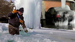 Техас замерзает,нет воды,еды 2 часть