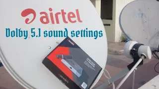 how to connect Airtel xstream set up box | sound settings | click on description for more vedios