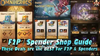 [Omniheroes] - Shop guide! Whether you plan to spend or play F2P, these are the best deals for BOTH