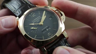 Panerai Luminor 1950 8 Days GMT Oro Rosso PAM 576 Functions & Care