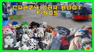 Vintage Furby's and Banned Plushies | My CRAZY First Car Boot Sale Of 2024!