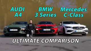 Mercedes C-Class vs BMW 3 Series vs Audi A4 - which is better?