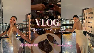 Day in the life | Modelling, GRWM & Valentine's Day hotel stays +dinner 💝