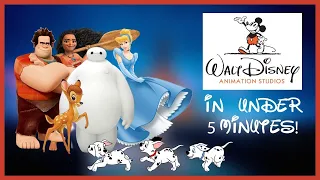 Disney animation eras in under 5 minutes