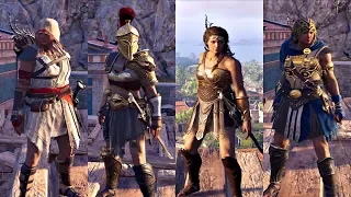 Assassin's Creed Odyssey - All Legendary Armor Sets Showcase (Best Armors + Weapons) Kassandra