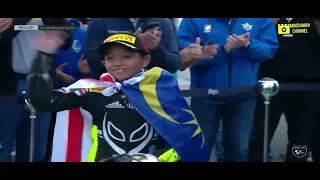 Tahniah Qabil Irfan Tempat Ketiga 2022 FIM MiniGP World Series Final Valencia, Spain #malaysiaboleh