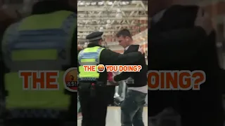 Dropping Fake knife in front of POLICE PRANK! #shorts