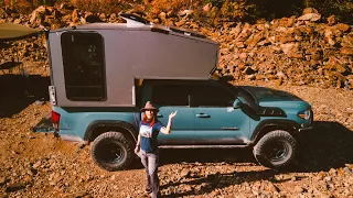 Homemade Truck Camper Walkaround - Tiny Home On Wheels - Toyota Tacoma Camper