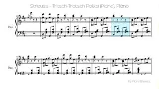 Strauss - Tritsch-Tratsch Polka (Piano) [Piano Solo]