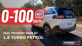 2021 Peugeot 5008 GT (1.6 petrol) 0-100km/h & engine sound