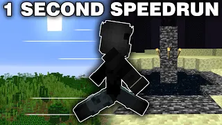 The Unbelievable Way That Minecraft Was Beaten In 1 Second