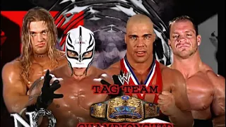 Kurt Angle & Chris Benoit vs Edge & Rey Mysterio No Mercy 2002 Highlights