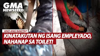 Kinatakutan ng isang empleyado, nahanap sa toilet! | GMA News Feed