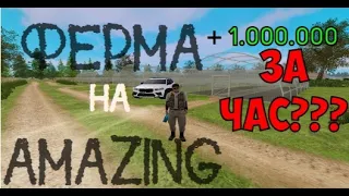 ФЕРМА на МАЛЕНЬКИХ СКИЛЛАХ! ФЕРМА 1КК ЧАС? НА АМАЗИНГ ОНЛАЙН! GTA CRMP