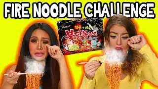 Fire Noodle Challenge. We Try Spicy Ramen Noodles. Totally TV