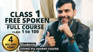 Free Spoken English course for beginners.Class- 1  to 200. Order books by bKash 01312570870