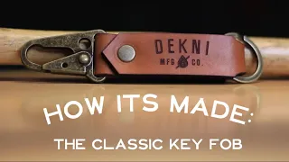 How It's Made: Custom Laser Engraved Leather Keychain Fobs by Dekni Creations