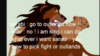 Sarabi & scar love story ( last video on chanel Queen zira visit me on Queen Vitani not the end :-))
