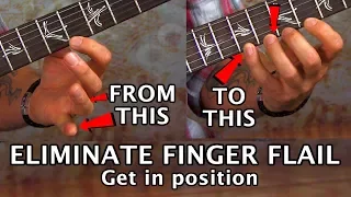Best guitar exercise to kill pinky & finger flail - get in position training