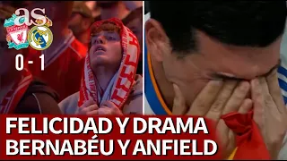 FINAL CHAMPIONS | REAL MADRID 1 - LIVERPOOL 0 | Así se VIVIÓ en el BERNABÉU y ANFIELD | AS