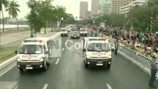 PHILIPPINES: POPE MOTORCADE IN MANILA