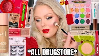 *ALL DRUGSTORE* HOLIDAY MAKEUP TUTORIAL 😍 (NEW Drugstore makeup tested & old favorites) KELLY STRACK