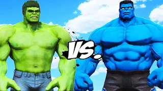 HULK VS BLUE HULK - EPIC BATTLE