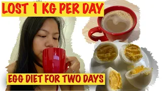 I TRIED THE EGG DIET FOR 2 DAYS | LOST 1 KG EACH DAY