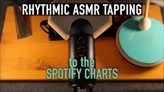 ASMR Rhythmic Tapping & Brushing to the Spotify Charts (No Talking)