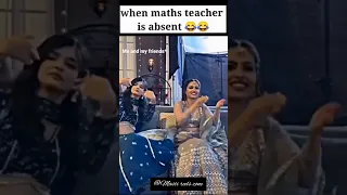 "Maths teacher absent 😝.......!! #insta #short video