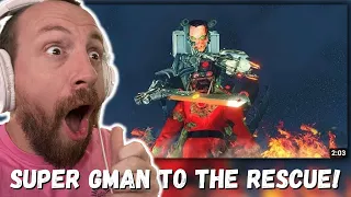 SUPER GMAN IS ALIVE! skibidi toilet zombie universe 12 ( New Virus) REACTION!!!