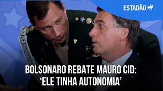 Bolsonaro rebate denúncia feita Mauro Cid sobre venda de joias: ‘Ele tinha autonomia’