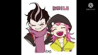 Danganronpa Characters saying their names but its my favorite ship of them.