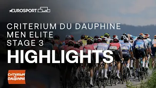 🇫🇷 Critérium du Dauphiné 2024 Stage 3 Race Highlights | Eurosport Cycling