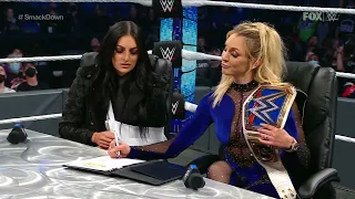 Ronda Rousey & Naomi vs Sonya Deville & Charlotte Flair (Contract Signing - Full Segment)