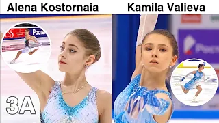 Alena Kostornaia vs Kamila Valieva - Best Short Program Score