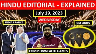 HINDU EDITORIAL DAILY | July 19 | WEDNESDAY | Hindu news paper analysis daily | Vysh IAS Hindu news