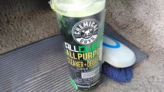 chemical guys all clean all purpose cleaner test on heavy interior carpet stains