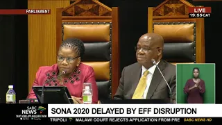 BREAKING NEWS | #SONA2020 Speech suspended until further notice