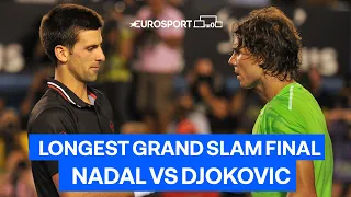 Ironman Djokovic outlasts Nadal in LONGEST Grand Slam Final EVER! 👏 | 2012 Australian Open Rewind 🇦🇺