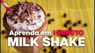 Aprenda a fazer milk-shake em 1MINUTO  #shorts Ideias Saborosas