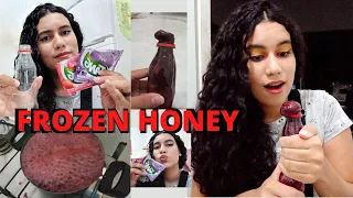 TENTANDO FAZER FROZEN HONEY JELLY *trend do tik tok* | Thaís Cabral