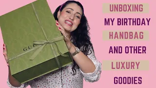 Unboxing my birthday luxury handbag from my favorite brands Gucci, Miu Miu, Zimmermann