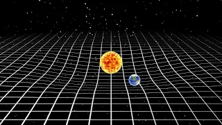 Animated visualization of the effect of gravity on space time.