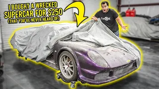 I Bought A DESTROYED Supercar For $250 (That You've Never Heard Of)